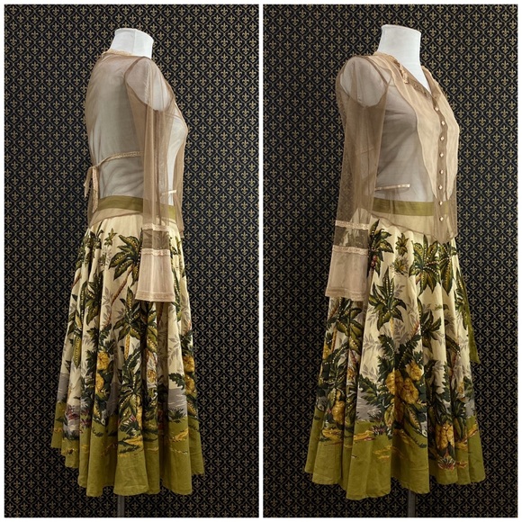 NWTs Anthro “Sun Palm Skirt” by Rose + Rose - Picture 5 of 8